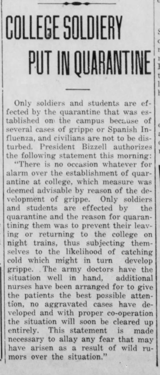 Spanish Flu The Eagle Sept. 30, 1918.jfif